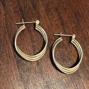14K Gold Hoops